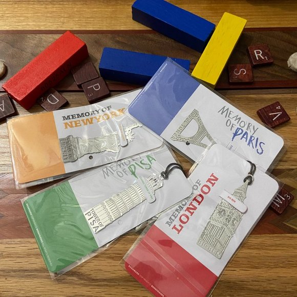 4 Pack Famous Locations - Silver Bookmarks - Picture 2 of 11